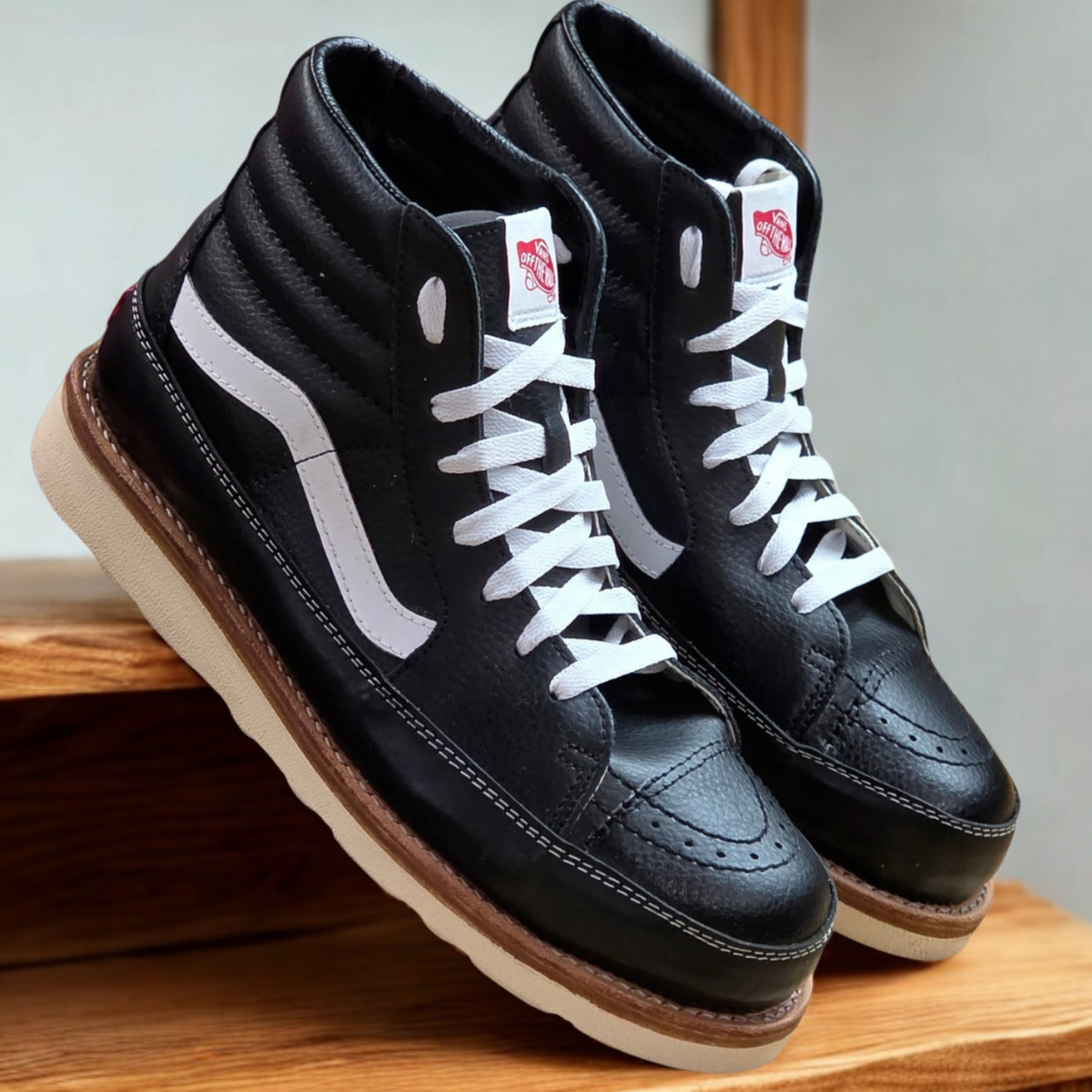 Sk8-Hi Composite Toe Custom Vans – KWShoeRepair