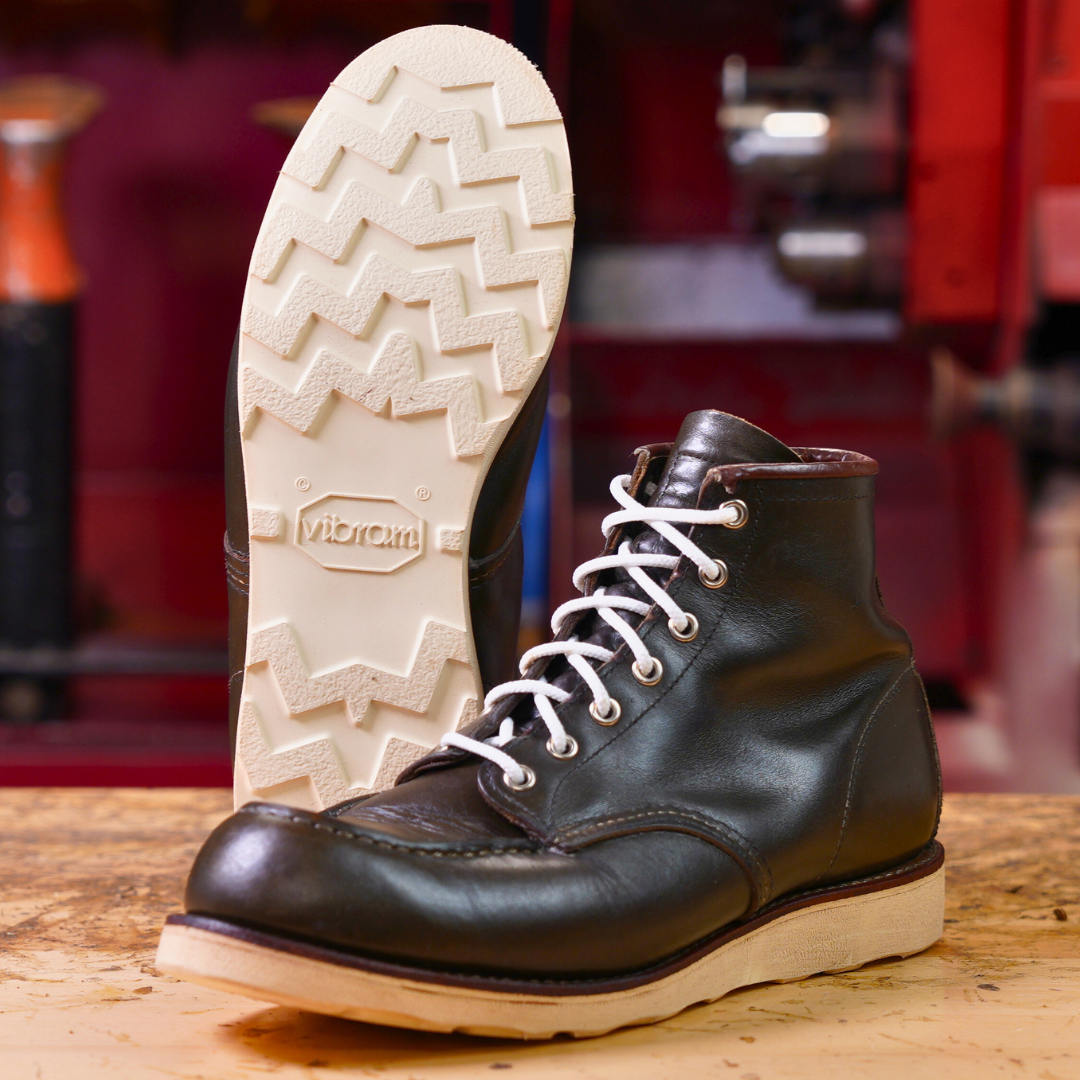 Red Wing Classic Moc Resole Service – KWShoeRepair Red Wing Classic Moc Resole Service – KWShoeRepair