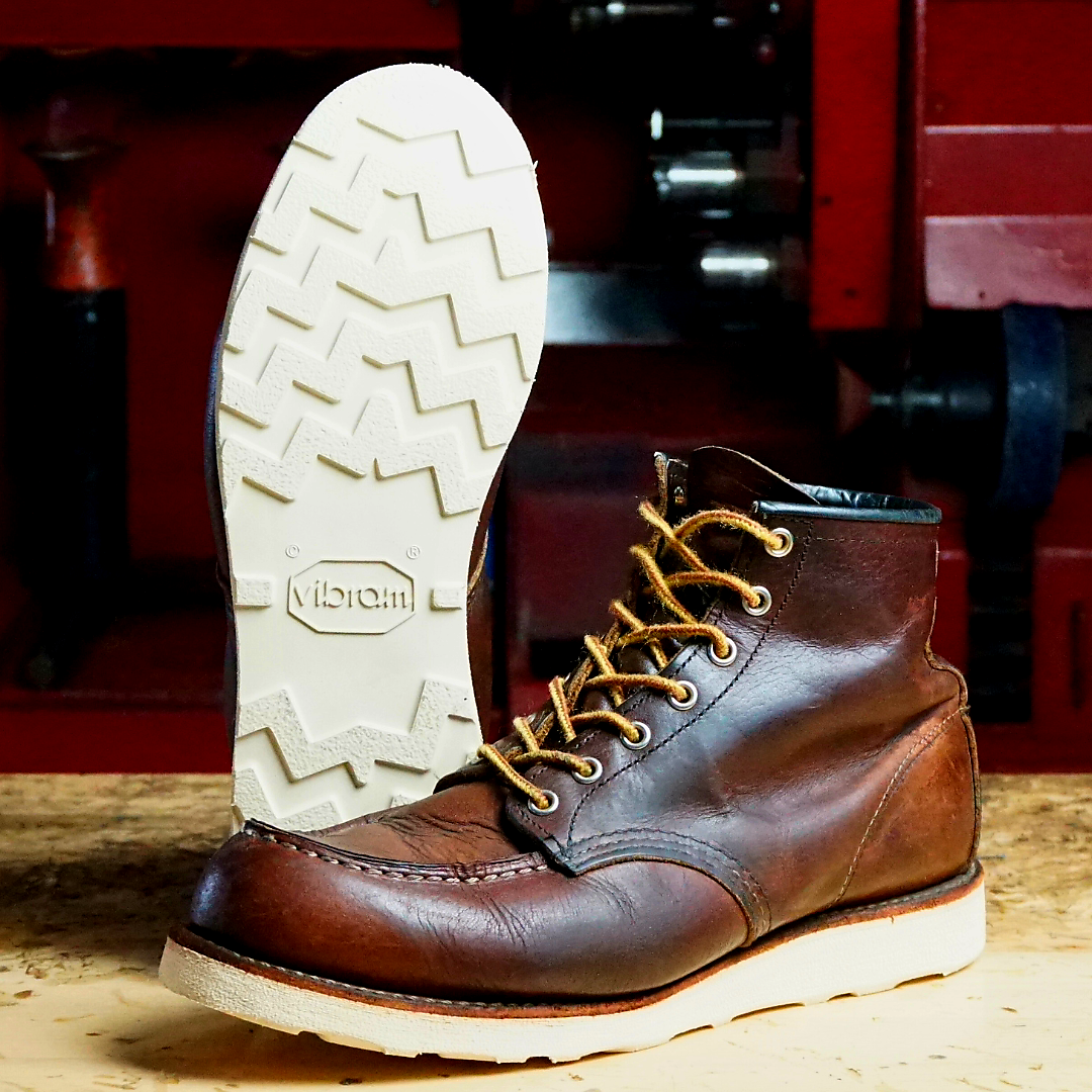 Moc Toe Red Vibram Moc Toe Vibram Red X Sole Red Wing Heritage