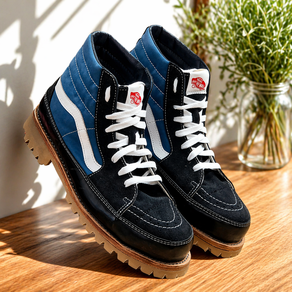 Sk8-Hi Composite Toe Custom Vans – KWShoeRepair
