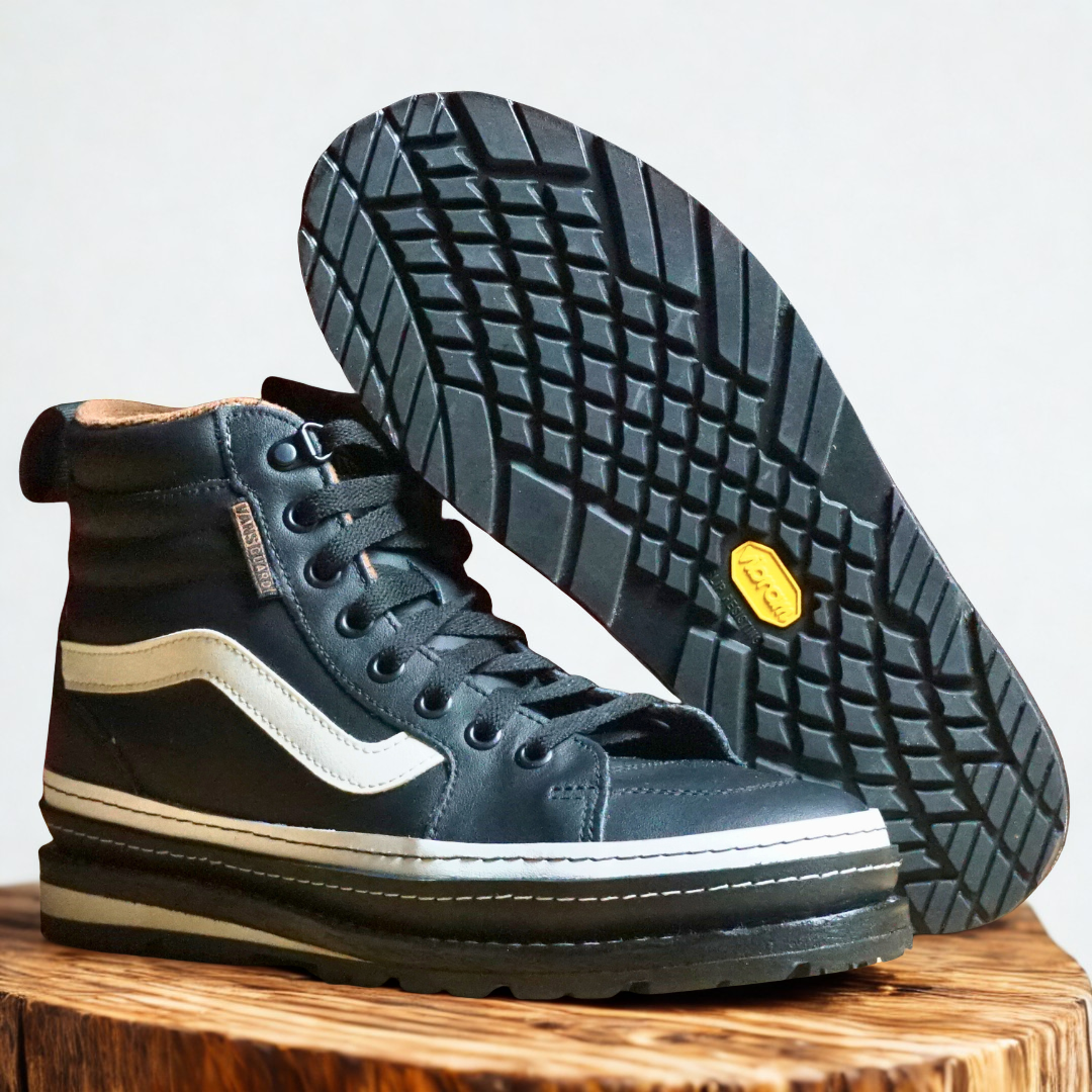 Upcycled Custom Sk8-Hi Leather Resole Service – Durable Stylish